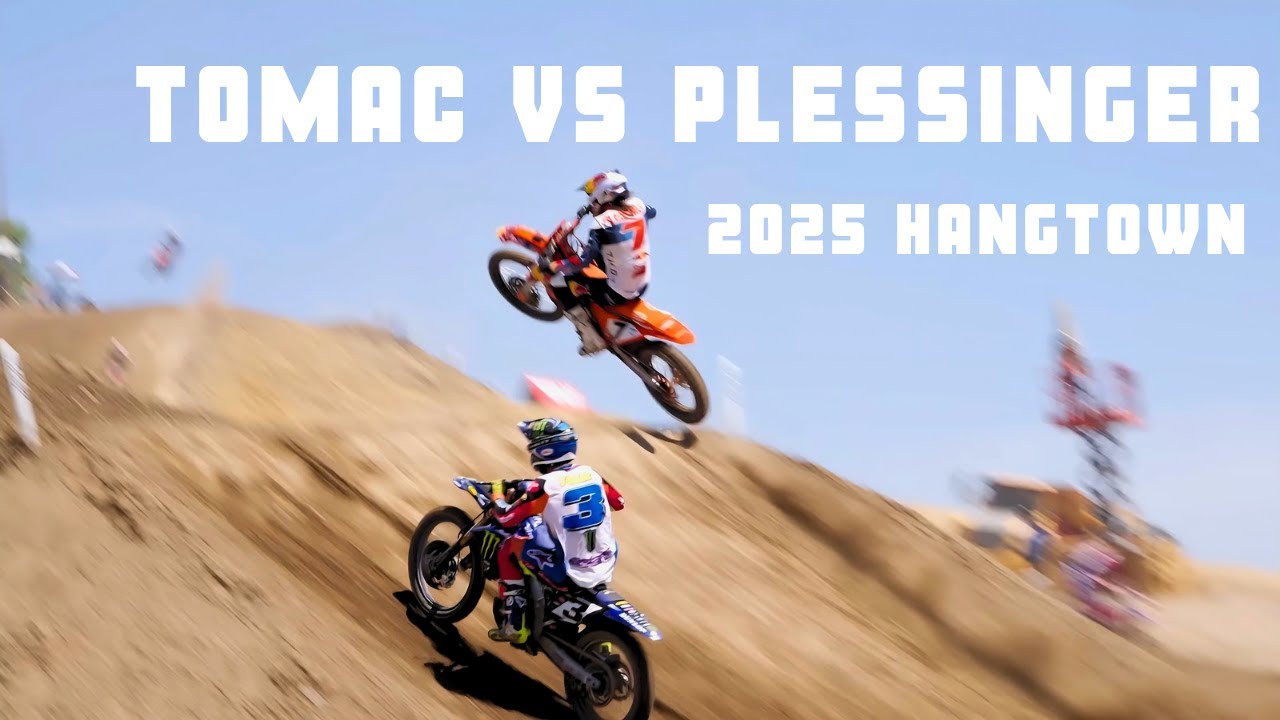 Plessinger vs Eli Tomac RAW - 2025 Pro Motocross Hangtown 450 Race🔥