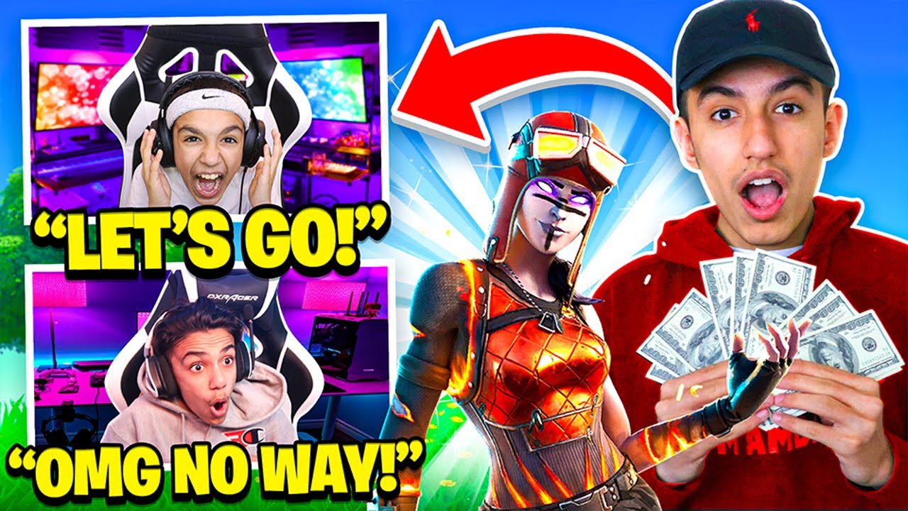 I Surprised My Brothers With The *NEW* Renegade Raider Blaze Skin In Fortnite!