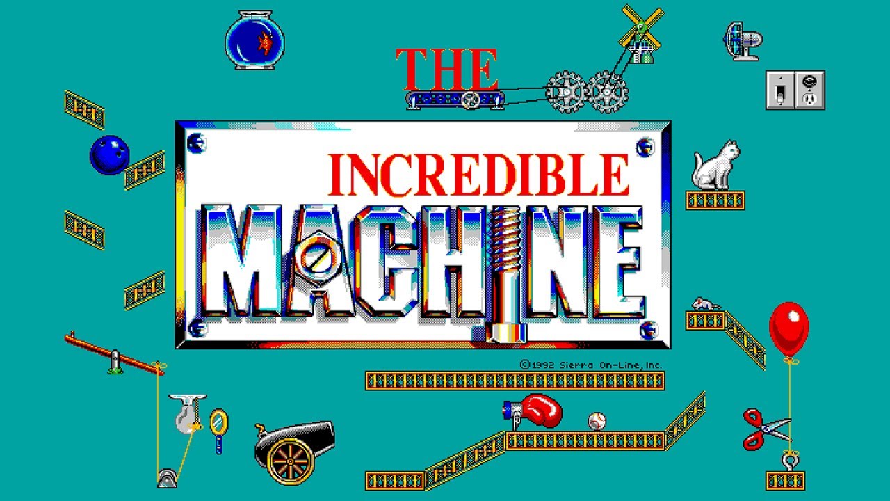 The Incredible Machine (1992) - MS-DOS PC Game: Intro + Gameplay