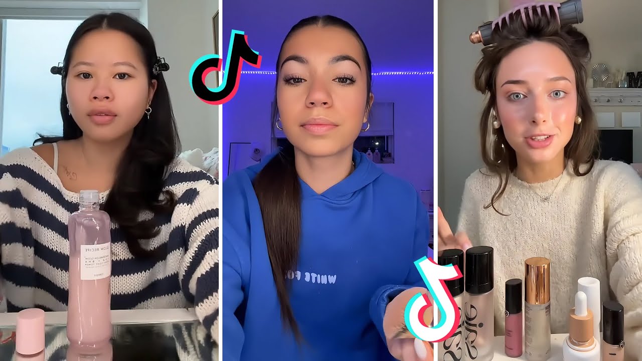 Makeup Tutorial Tiktok Compilation - GRWM  ( Get Ready With Me ) ❤️(Skincare, Makeup, Outfits) 1075🥰
