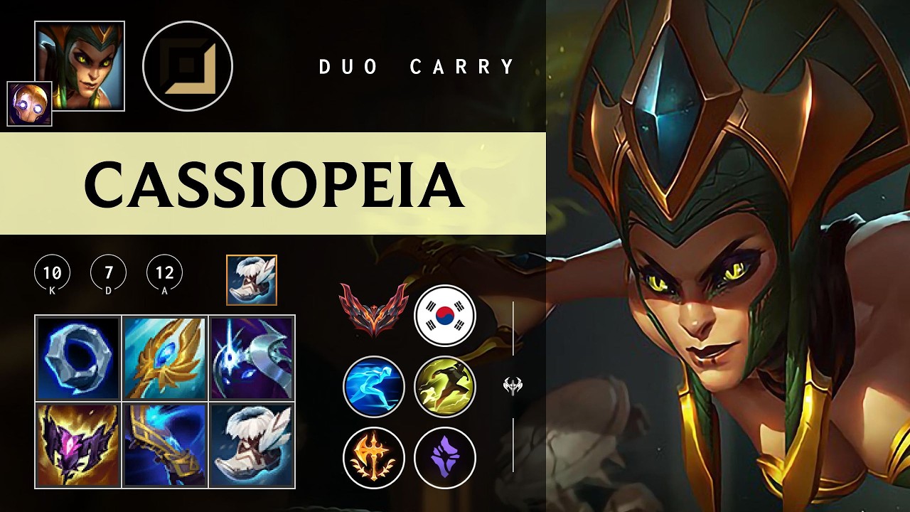 Cassiopeia Carry vs Senna - KR Grandmaster Patch 26.04
