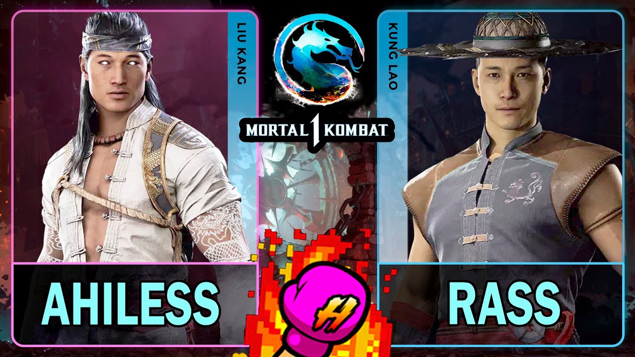 MK1 Ahiless (LIU KANG) VS Rass (KUNG LAO)🥊Mortal Kombat 1🥊4K 60ᶠᵖˢ