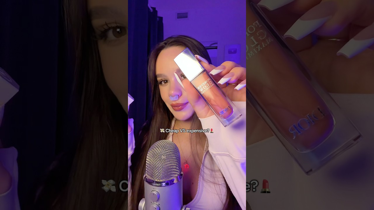 💸 Cheap VS expensive makeup?💄✨ #asmr #asmrsounds #asmrvideo #sleep #tingles