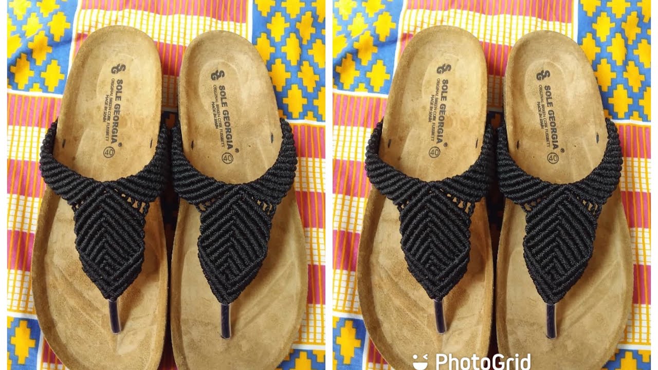 How to make macrame slippers