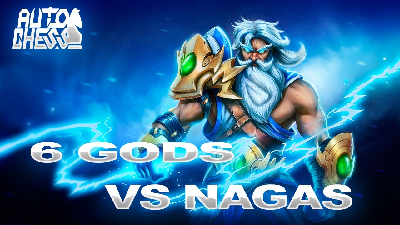 Dota Auto Chess 6 Gods vs Nagas