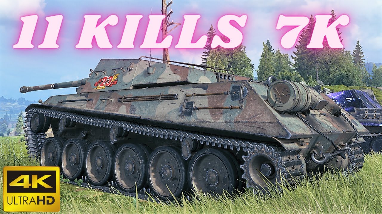 ShPTK-TVP 100    11 Kills 7K Damage  World of Tanks Replays ,WOT tank games