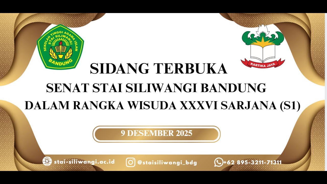 Wisuda STAI Siliwangi Bandung 2025 Live Stream