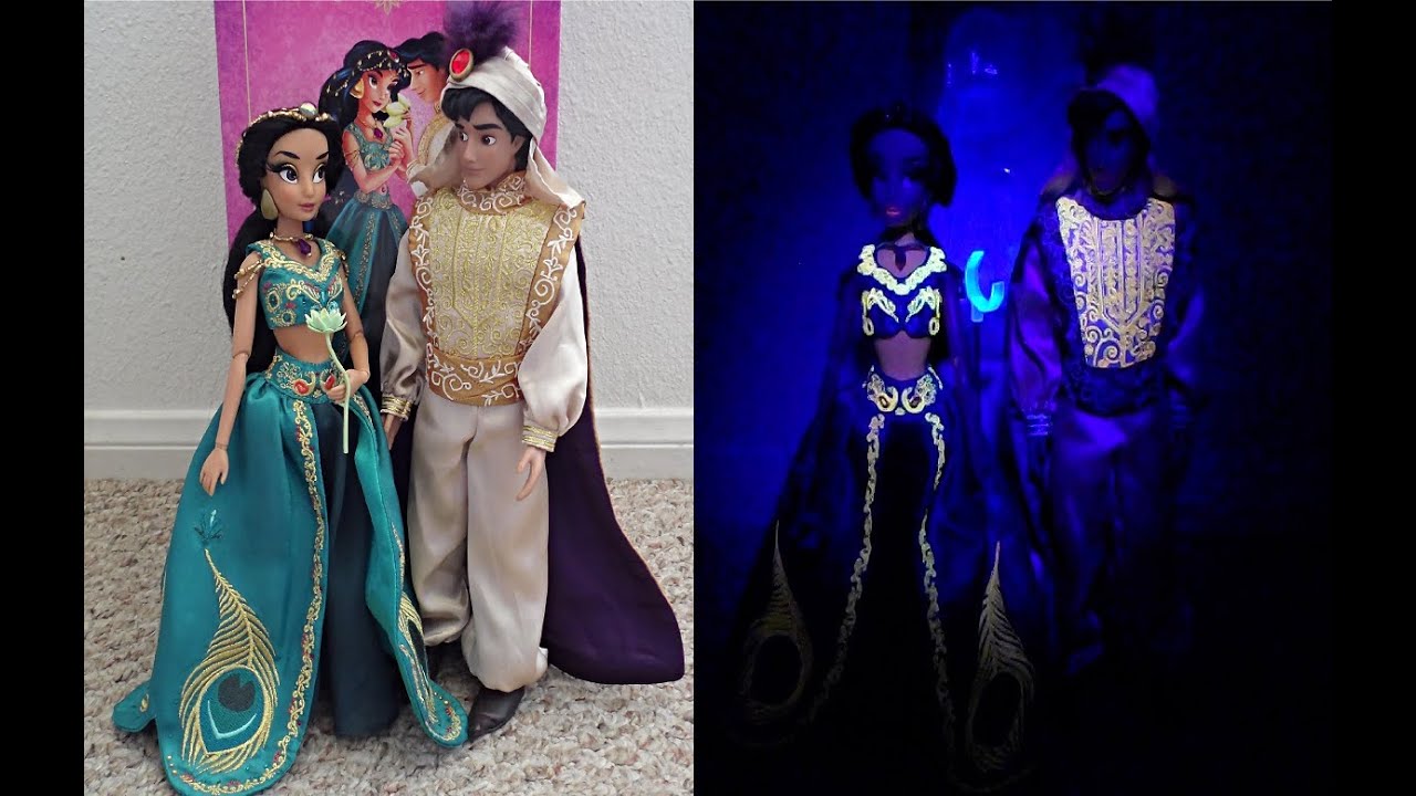 Disney Designer Fairytale Jasmine & Aladdin Dolls Review Day & Night