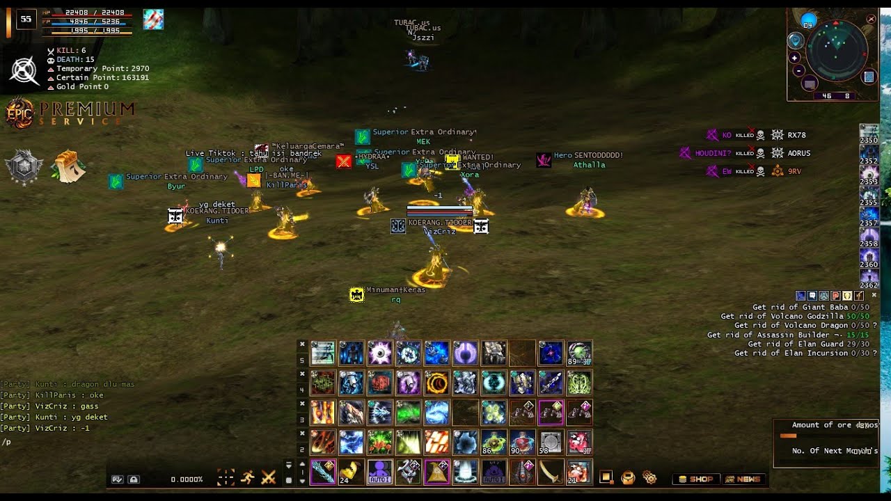 RF ONLINE EPIC FULL PVP LIVE !! HABIS WAR DQ AJA