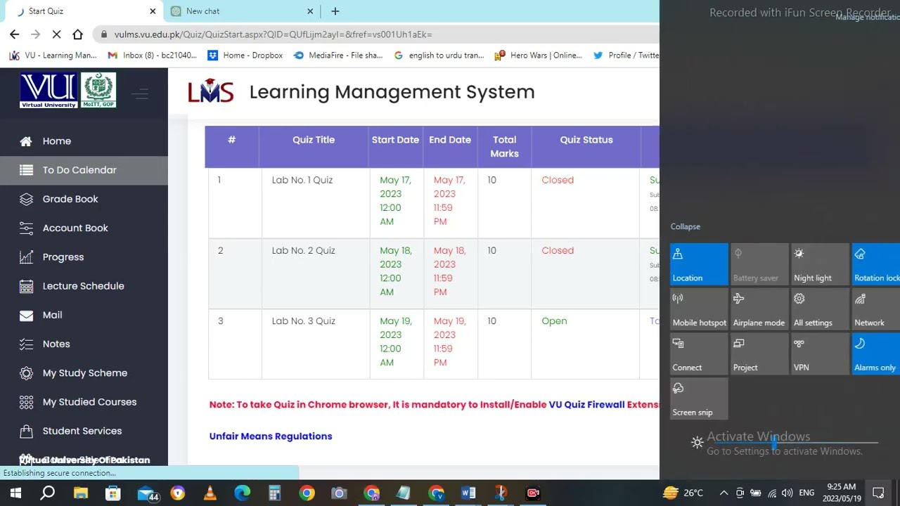 CS610(Practical) LAB Quiz No 3 Spring 2023|| Computer Network(Practical) LAB Quiz No 1 Fall 2023
