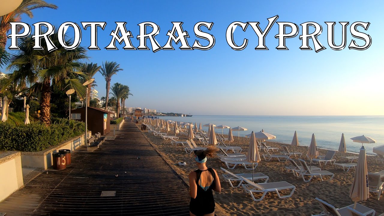Protaras Cyprus - Full  Promenade Bike Ride