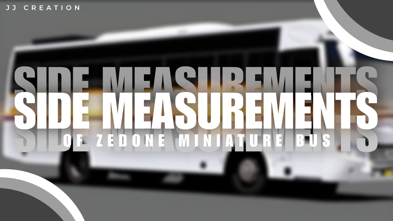 20 cm width Zedone bus miniature bus side measurements | JJ CREATION