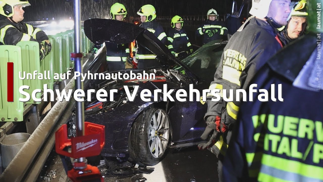 Sportwagen involviert: Schwerer Crash auf Pyhrnautobahn bei Spital am Pyhrn