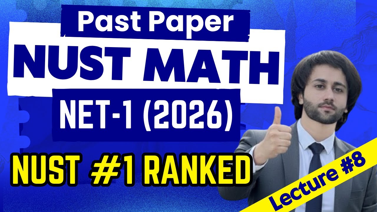 NUST Math Past Papers Solved I NUST NET Past Papers I NUST NET Math Top 10 MCQs I NUST Test Prep
