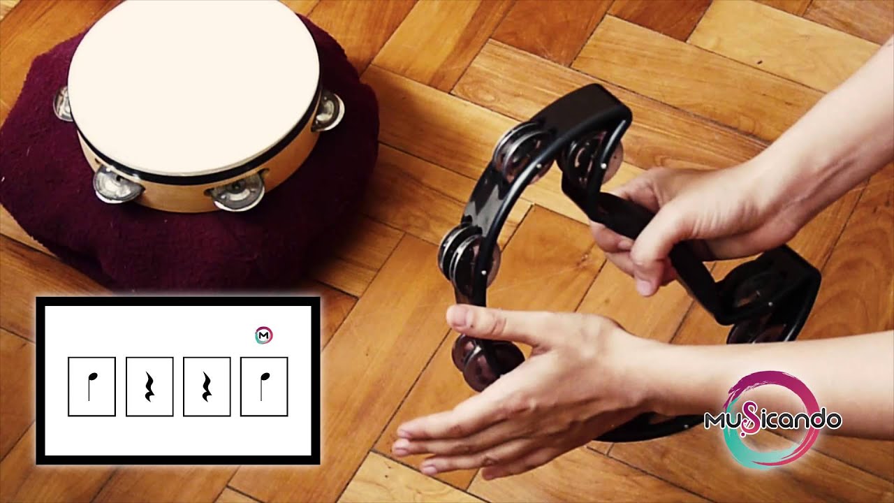 PANDERETA Tambourine TUTORIAL - Negras y silencios [Parte 2]