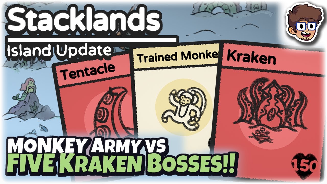 Monkey Army vs. FIVE KRAKEN Bosses!! | Stacklands: Island Update | 5