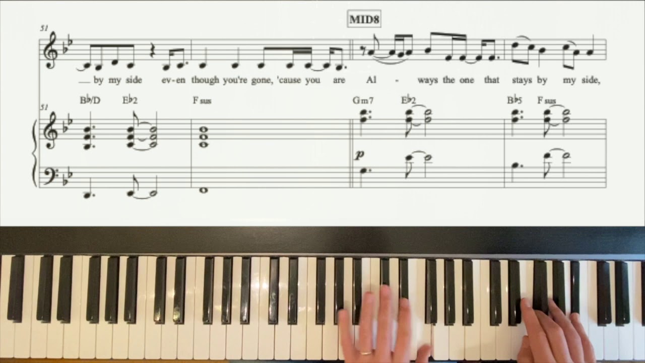 Piano Cover ALWAYS (from Feel The Beat) by Sofia Carson (NO vocal guide) - with sheet music