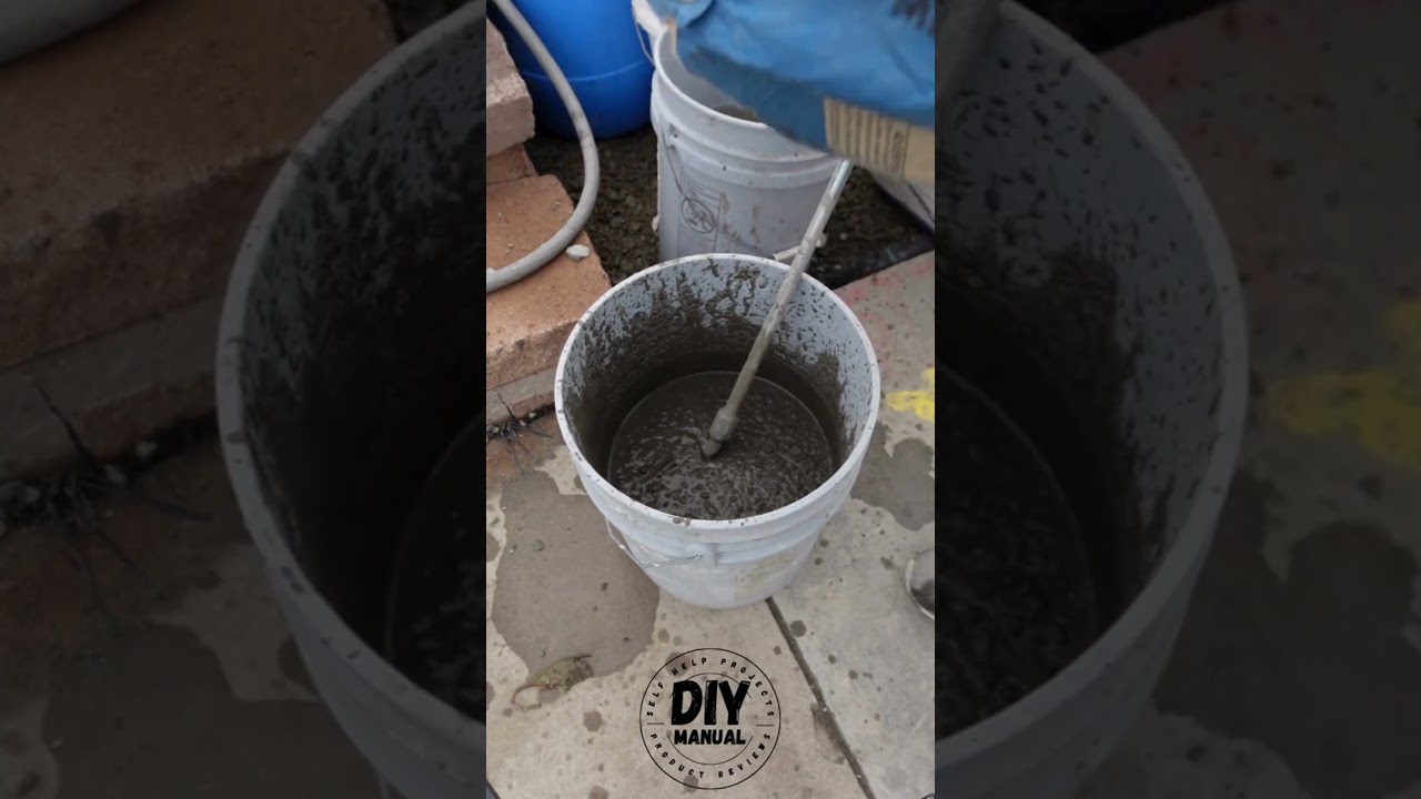 Concrete Mixing Made Easy: 5 Gallon Bucket Method