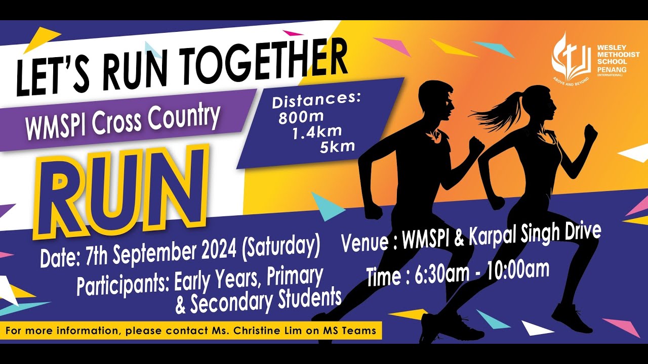 1st Wesley Methodist School Penang (International) Cross Country Run 2024