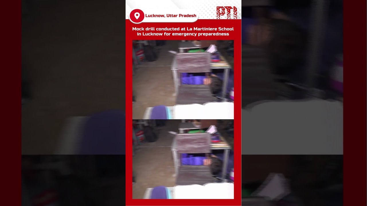 Mock drill conducted at La Martiniere School in Lucknow for emergency preparedness