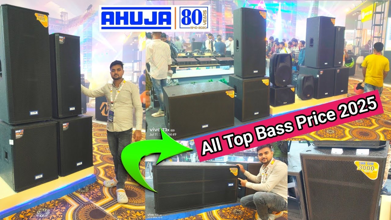 Ahuja All Top Bass Price Details Video 2025 Ahuja Spx-1310 New top Ahuja Spx-3100 Bass #DjTechBihar