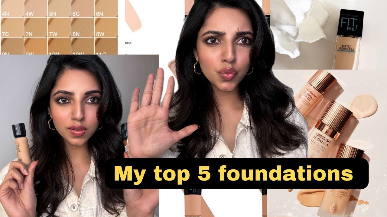 My Top 5 Foundations for Indian Skin 🫶🏻