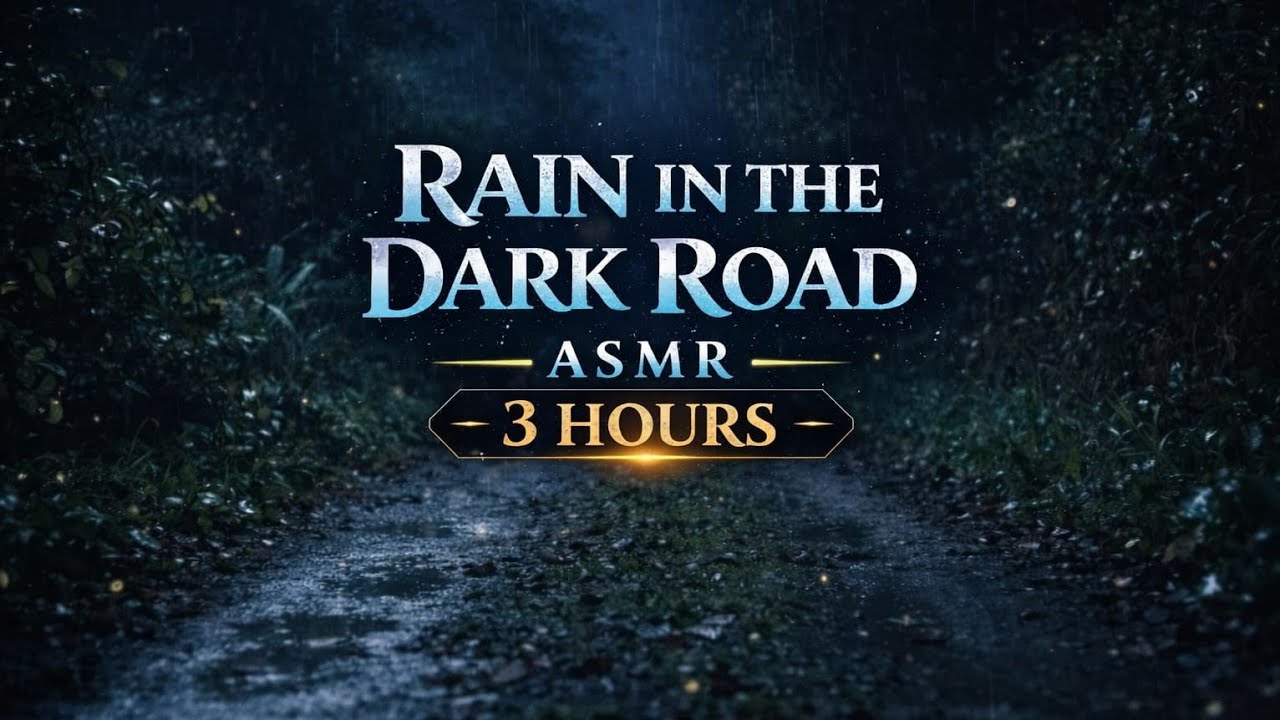 3 Hours of Gentle Night Rain 🌧️ Sleep, Relaxation & ASMR