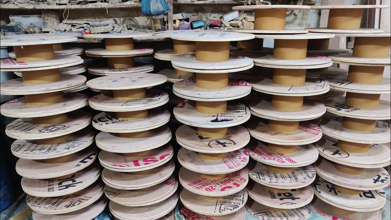plywood cable reels/MDF cable drums manufacturing | dad's workshop | umbergoan | Gujarat