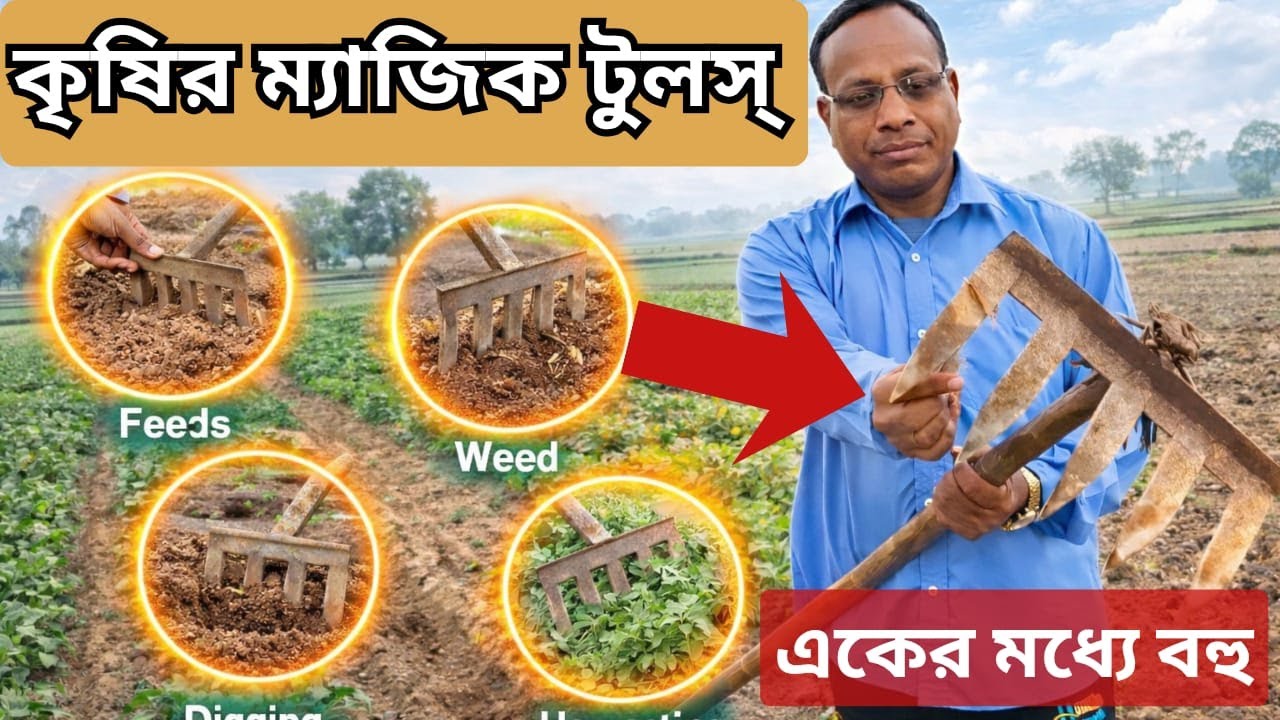 কৃষির ম্যাজিক টুলস | এক টুলে চাষ, আগাছা দমন ও ফসল সংগ্রহ | Smart Farming Tool 
