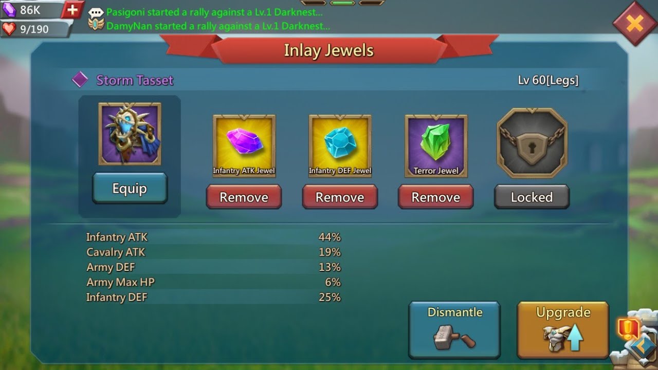 Lords Mobile - Jewels!  How to get jewels as a F2P player.  Methods/Timeline/Best Usage