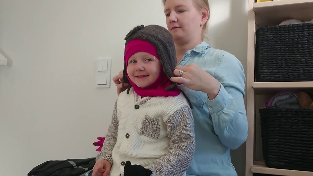 Lapsen pukeminen talvella