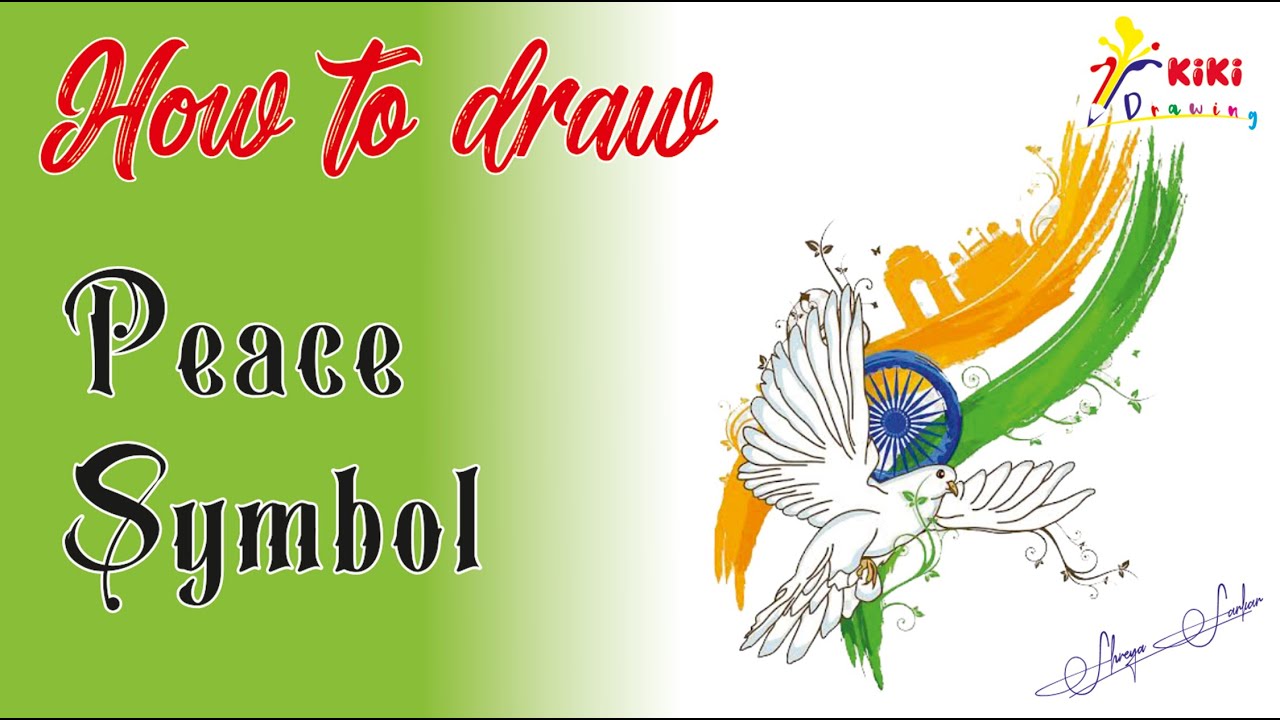 how to draw peace symbol | drawing | drawing tutorial | how to draw | drawing kaise kare