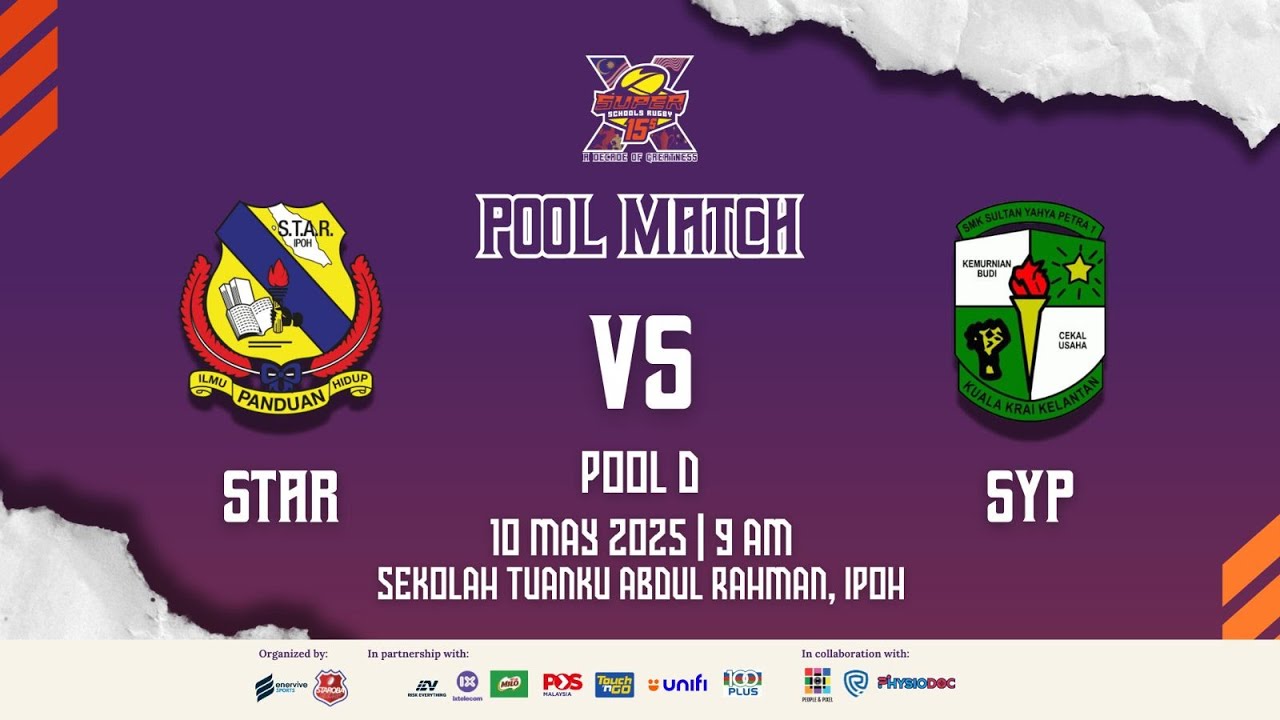 SSR15s - Sekolah Tuanku Abdul Rahman vs SMK Sultan Yahya Petra