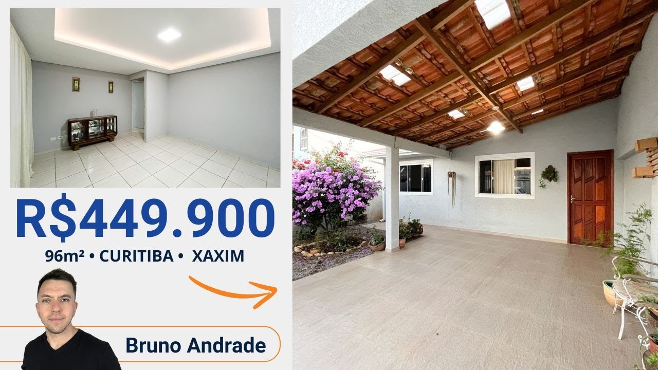 (VENDIDA) CASA TERREA PARA VENDA NO XAXIM EM CURITIBA COM 96m²