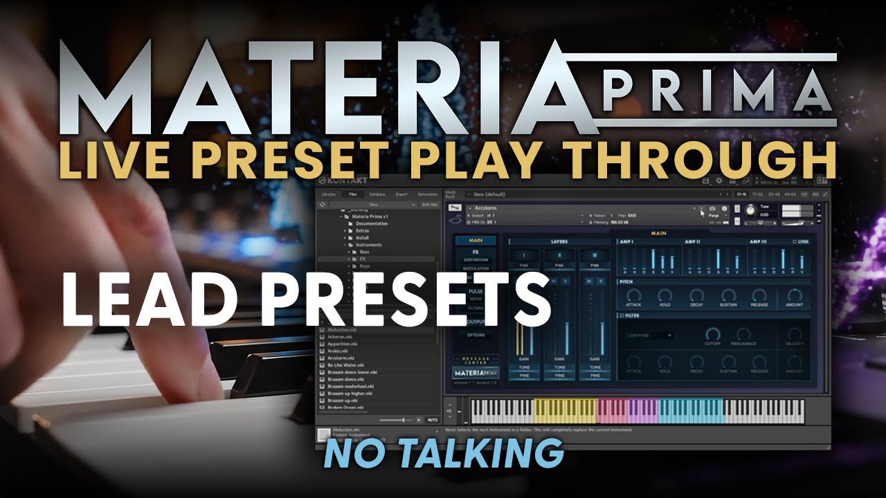 Materia Prima Leads : Expressive Kontakt Preset Play Through