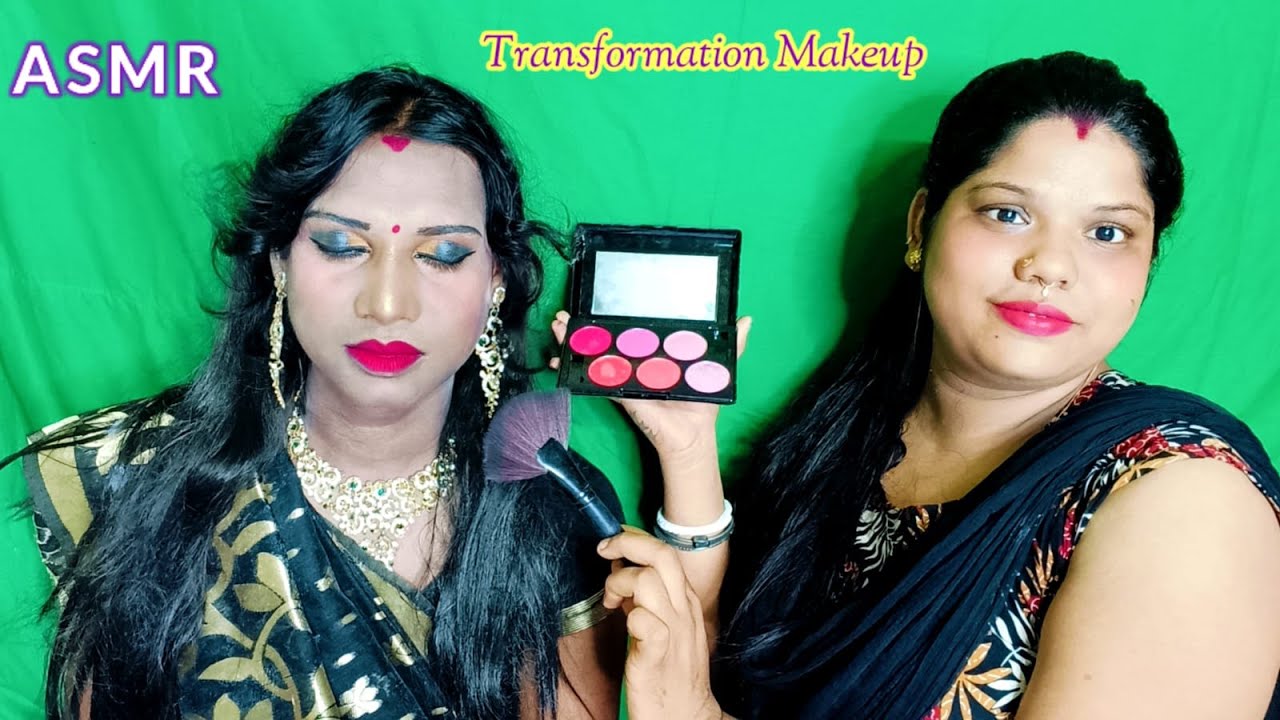 ASMR~Doing My Elder Brother Soft, Glowy, Gentle Bridal Transformation Makeup|| @asmrsangi7044   💐