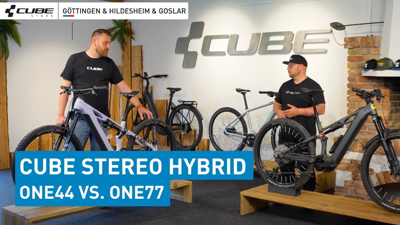 BIKE VERGLEICH: CUBE Stereo Hybrid ONE44 vs. Stereo Hybrid ONE77