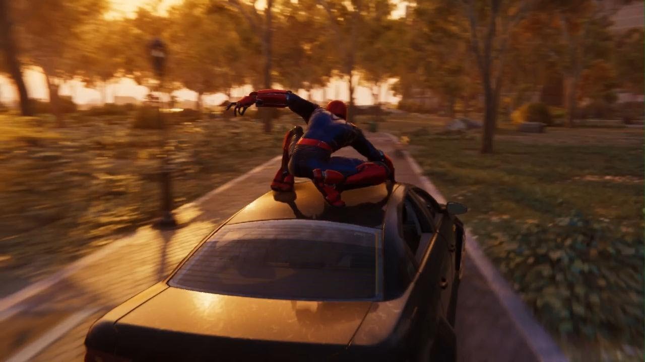 Silver Sable car Chase in Marvel's Spider-Man DLC