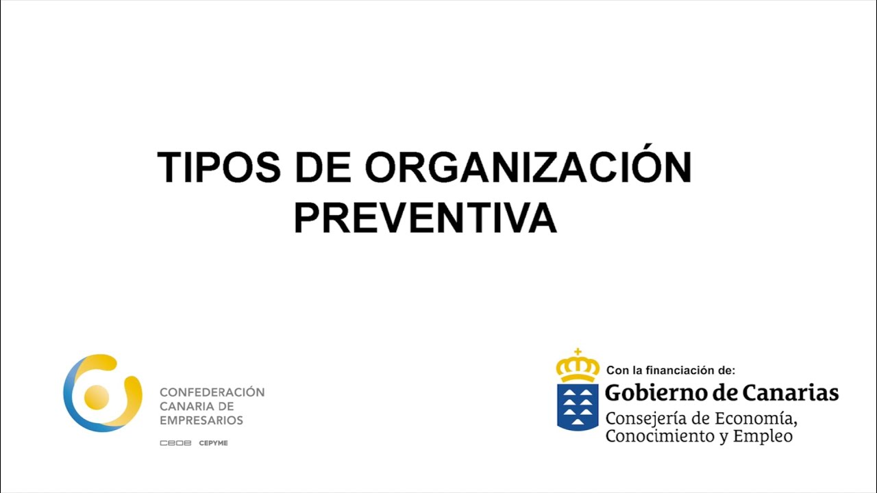 Tipos de organización preventiva | Gestión en Clave Empresarial