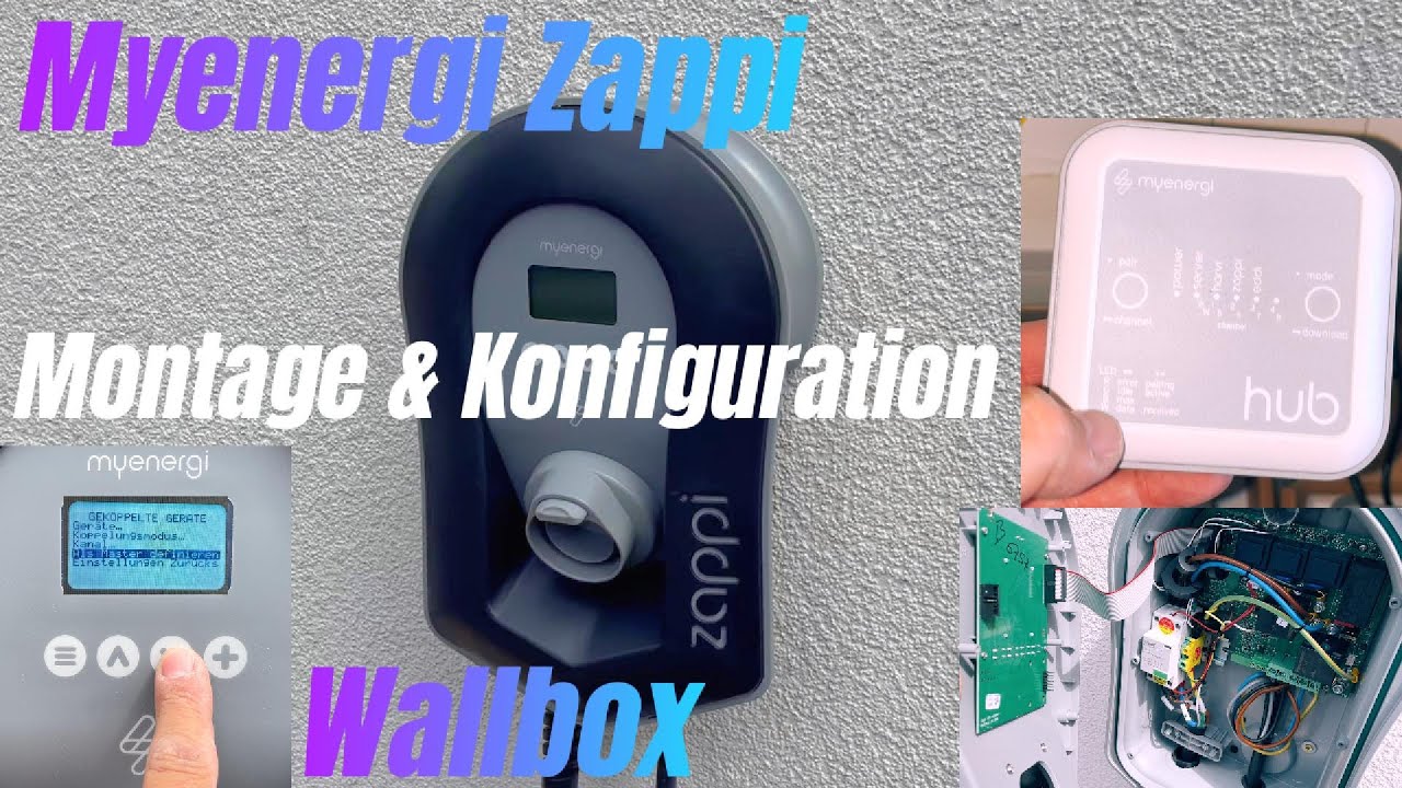 Myenergi Zappi Wallbox Montage & Konfiguration PV-Überschussladen
