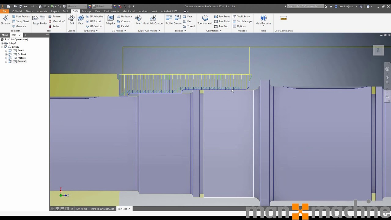 Turning Functionality inside of Autodesk Inventor HSM