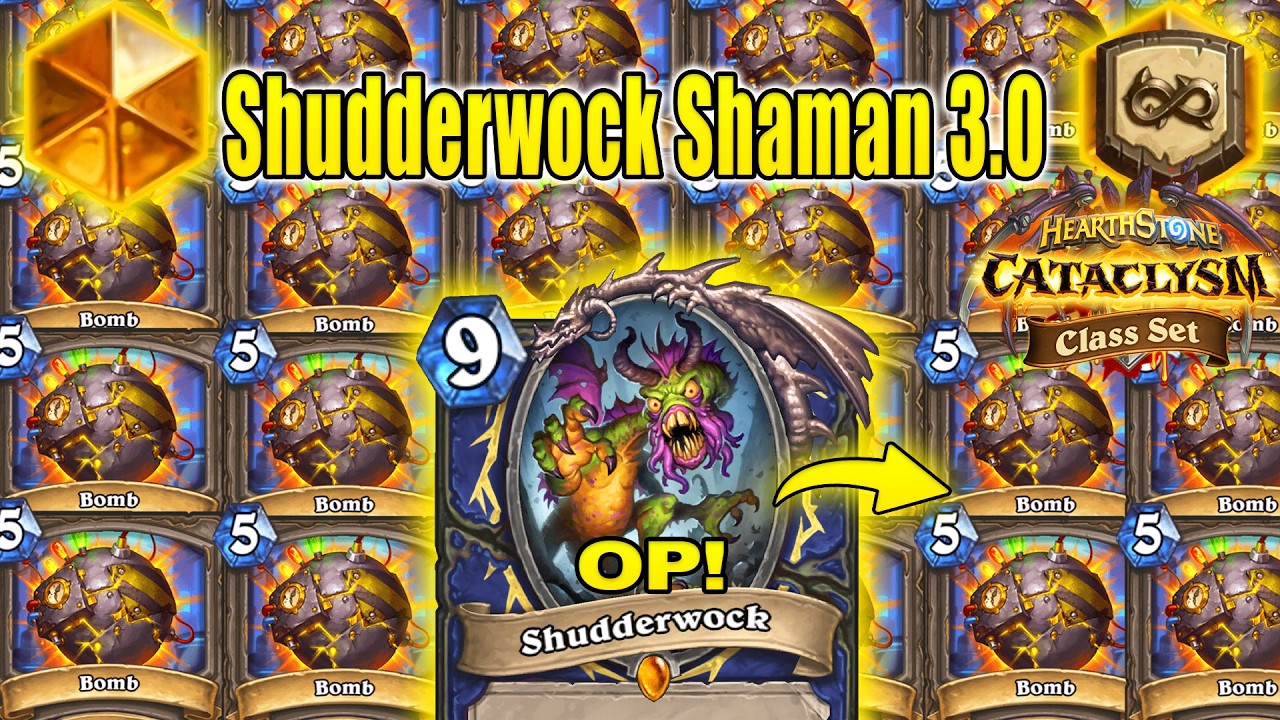 My Infinite Shudderwock Shaman 3.0 Deck Cannot Be Stopped At CATACLYSM Class Set | Hearthstone