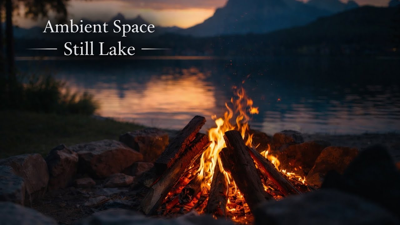 Campfire Sounds for Sleep – Still Lake Ambience (3 Hours)