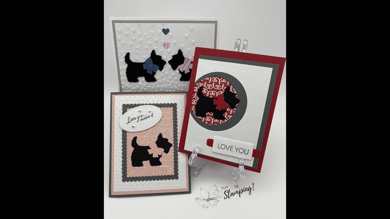 Stampin' Up! Scottie Dog Punch Valentine Cards
