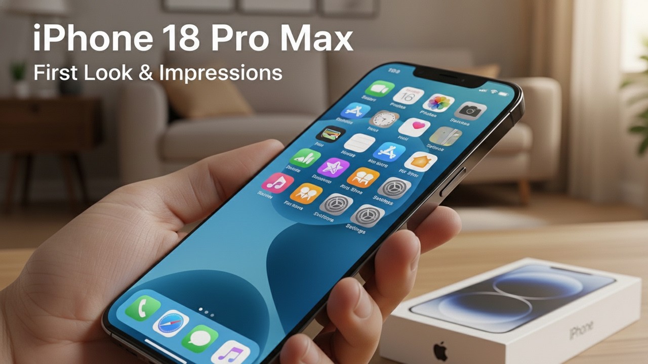 Распаковка и первый взгляд на iPhone 18 Pro Max: 2-нм чип A20 Pro &mdash; это нечто!