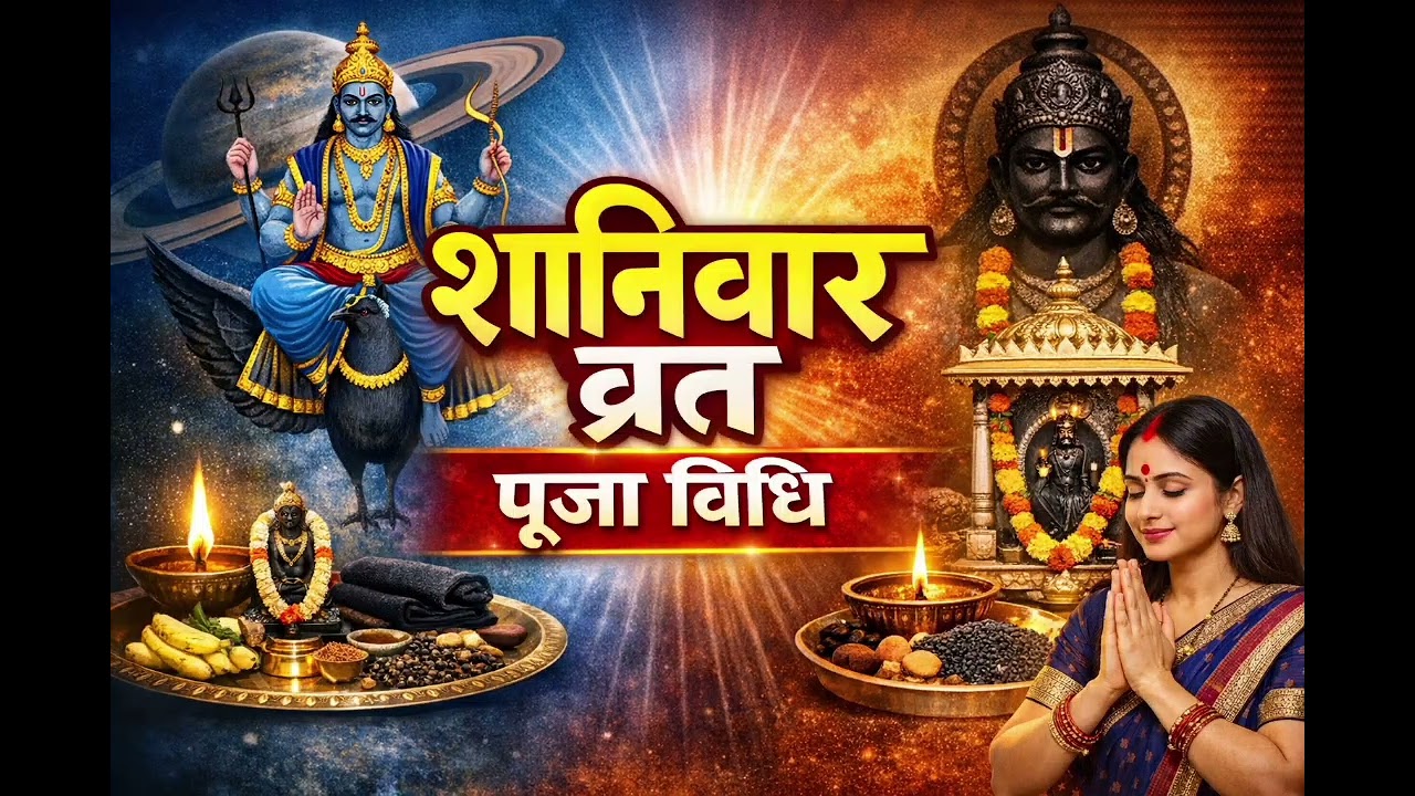 शनिवार व्रत की पूजा विधि | Shani Dev Puja Vidhi | शनिवार व्रत कैसे करें | Shaniwar Vrat Katha & Puja