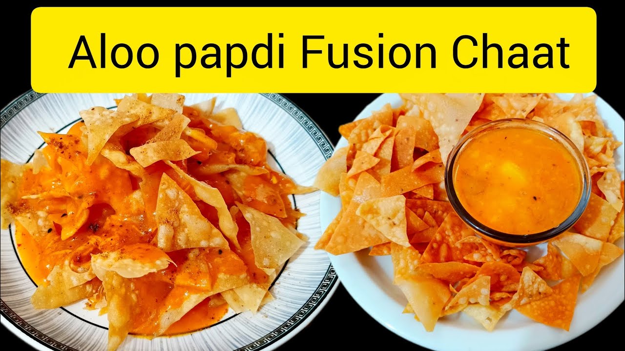 Karachi ka famous aloo papdi fusion chaat recipe |easy snacks