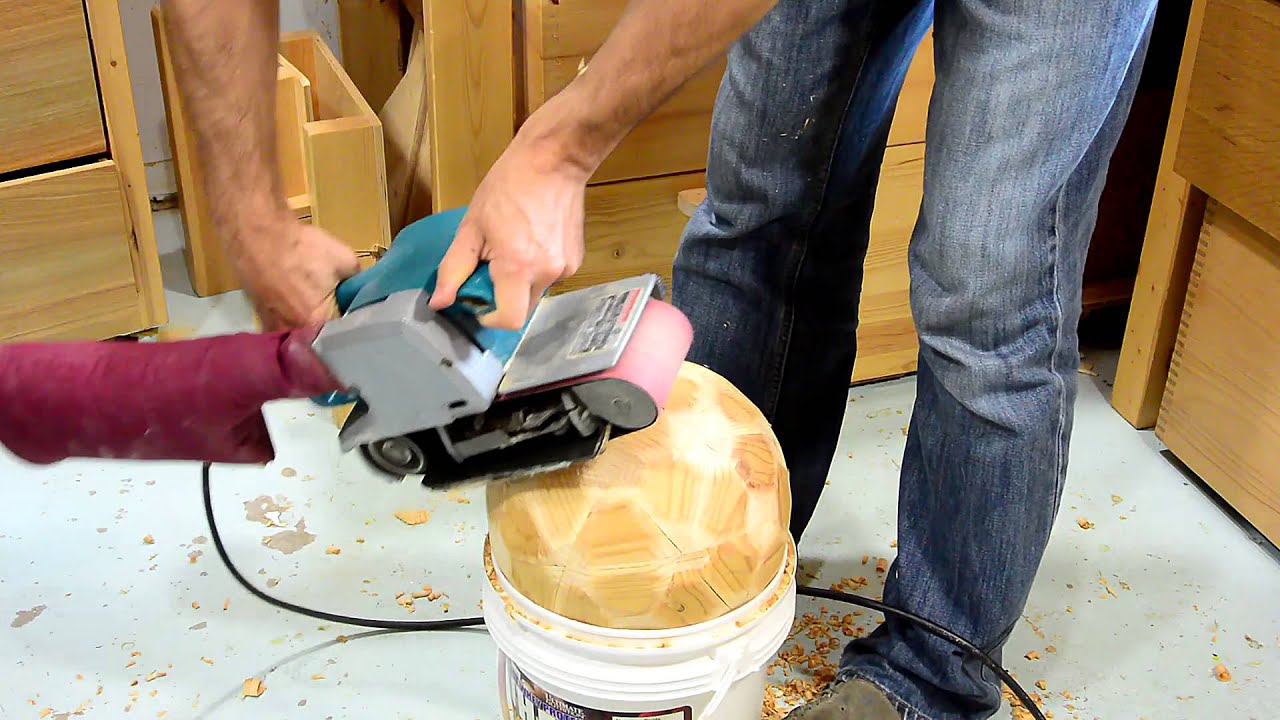 Wooden soccer ball