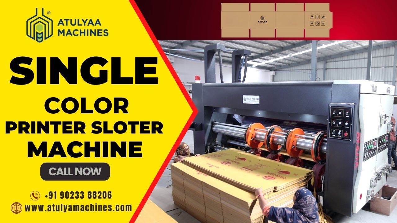 SINGLE COLOR ROTARY SlOTTER MACHINE | MULTI COLOR ROTARY SLOTTER MACHINE | FLEXO PRINTER RS4 | RS4