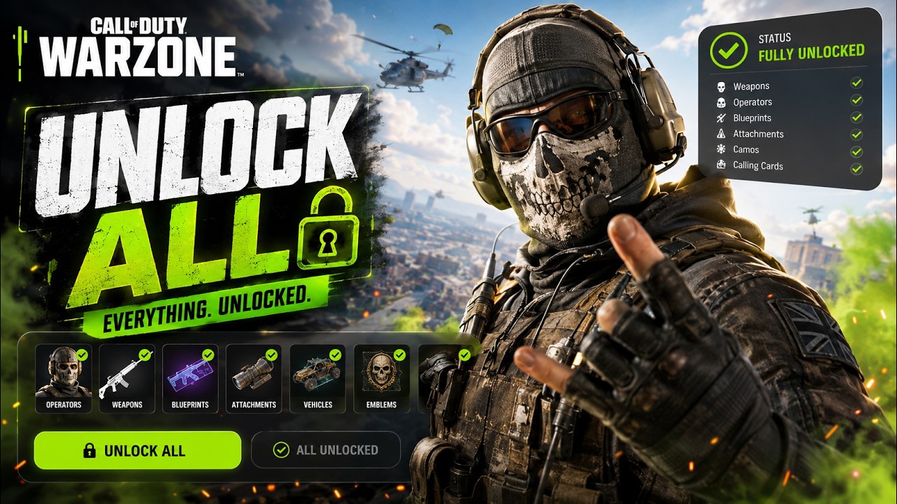 Warzone Unlock All 2026 | All Operators Skins Free Download